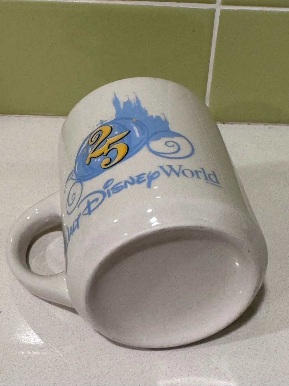 Vintage 1996 Walt Disney World 25th Anniversary Cast Exclusive Coffee Mug